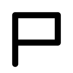 Flag 2 Line Icon