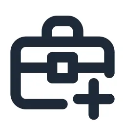 Briefcase Plus Line Icon
