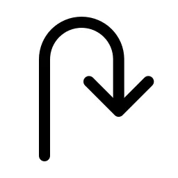 U Turn Arrow Right Icon