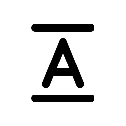 Line Height Fill Icon