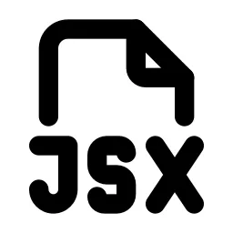 File Type Jsx Line Icon