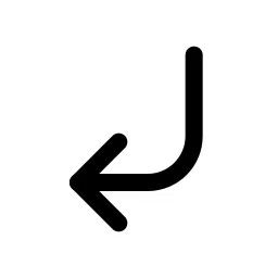Long Arrow Down Left Icon