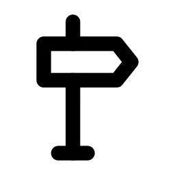 Sign Right Line Icon
