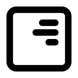 Align Box Right Top Line Icon