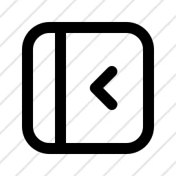 Sidebar Left Arrow Icon