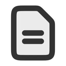Document Text Duotone Icon