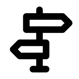 Directions Line Icon