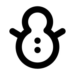 Snowman Line Icon