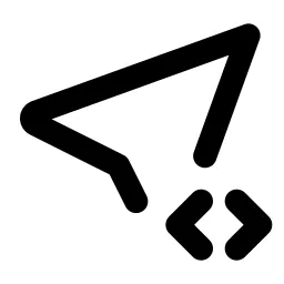 Location Code Line Icon
