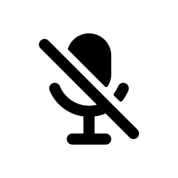 Mic Off Fill Icon