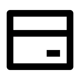 Bank Card Line Icon