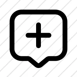Bubble Plus Comment Feedback Icon