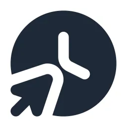 Clock Cursor Solid Icon