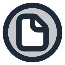 File Circle Duotone Icon