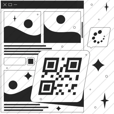 Abstract QR Code