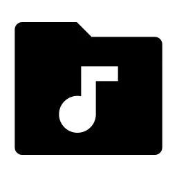 Folder Music Fill Icon