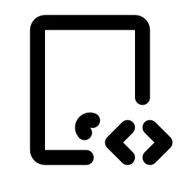 Device Tablet Code Line Icon