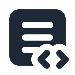 Textbox Code Solid Icon
