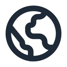 Globe Earth 2 Line 1 Icon