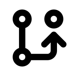 Git Branch Line Icon
