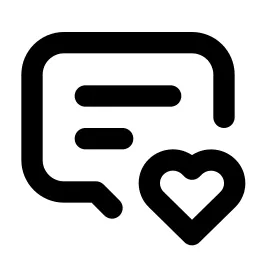 Message 2 Heart Line Icon