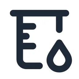 Beaker Drop Line Icon