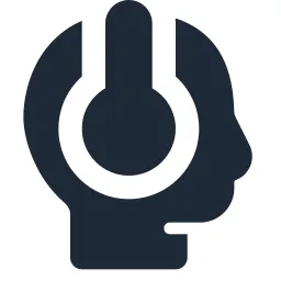 Head Headset Solid Icon