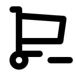 Shopping Cart Minus Line Icon