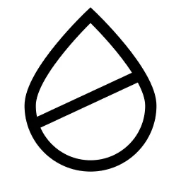 Droplet Half Icon