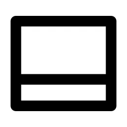 Layout Bottom Line Icon