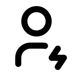 User Bolt Line Icon