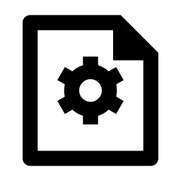 File Settings Line Icon