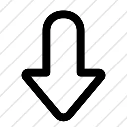 Arrow Path Down Icon