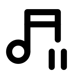 Music Pause Line Icon