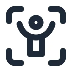 Scan Human Line Icon