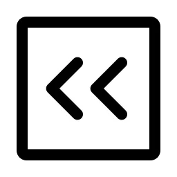 Fast Arrow Left Square Icon