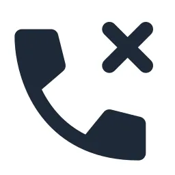 Phone Close Solid Icon
