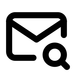 Mail Search Line Icon