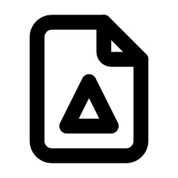 File Delta Line Icon