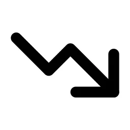 Trending Down Line Icon
