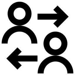 Accounts Arrows Transfer Icon