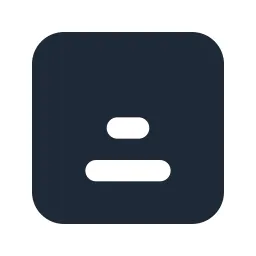 Align Center Bottom Box Solid Icon