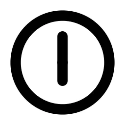 Clock Hour 6 Line Icon
