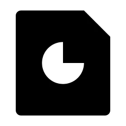 File Chart 2 Fill Icon