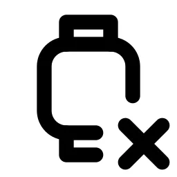 Device Watch X Line Icon