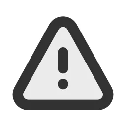 Alert Triangle Duotone Icon