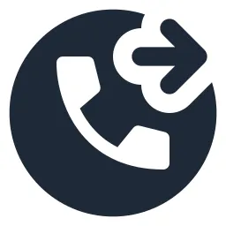 Phone Forward Circle Solid Icon