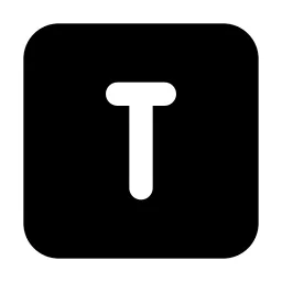 Square Letter T Icon