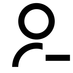 User Minus Line Icon
