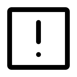 Warning Square Icon